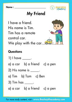 an english worksheet with the words'my friend'in front of it