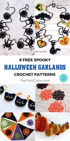 six free spooky halloween garland patterns