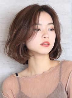 Korean Short Hair, Asian Short Hair, Haircuts For Medium Hair, Short Hair With Bangs, Asian Hair