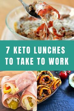 Eating lunch on keto is easier than you thought, and here are 7 keto lunch ideas that are perfect on the go or to take to work. Enjoy!  Low Carb Recipes Lunches To Take To Work, Keto Quiche, Keto Lunches, Keto Lunch Recipes, Keto Lunch Ideas, Keto Pancakes, Diet Breakfast Recipes, Ketogenic Diet Meal Plan, Low Carb Lunch