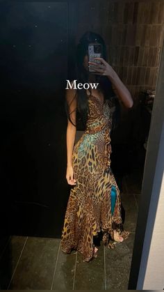 @102yla Cheetah Dress, Fasion Outfits, Dress Aesthetic, Leopard Dress, Streetwear Fashion Women, Teen Fashion Outfits