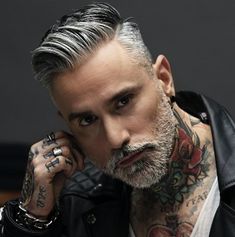 Silver Fox, Rings For Men, Fox, Tattoos, Hair Styles, Hair, Silver, Instagram