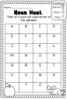 a printable worksheet for letter recognition