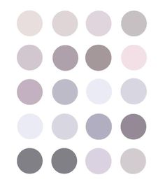 the different shades of grey and pink are shown in this image, with one half - circle