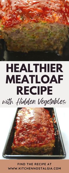 meatloaf recipe with hidden veggies in the bottom and on the top