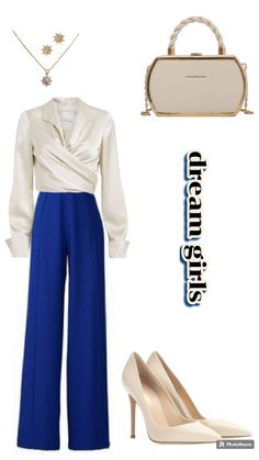 Dress Pants Outfits, Styled Outfits, Semi Formal Outfits, Formal Clothes, Blue Outfits, Woman Outfit, Business Outfits Women, Chic Casual, Dream Girl