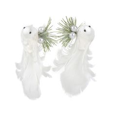 "Find the 7\" White Dove Floral Accents with Clips, 2ct. by Ashland® at Michaels. Clip these elegant doves to a festive holiday flower arrangement, garland, or wreath. They are sure to lend your overall décor a simple, yet naturalistic touch. Clip these elegant doves to a festive holiday flower arrangement, garland, or wreath. They are sure to lend your overall décor a simple, yet naturalistic touch. Details: White 6.8\" x 5.51\" x 1.97\" (17.3cm x 14cm x 5cm) 2 dove accents Bleached feathers, p Holiday Flower Arrangements, Polyethylene Foam, White Dove, Holiday Flower, Iron Wire, White Doves, Festive Holiday, Flower Arrangement, Holiday Festival