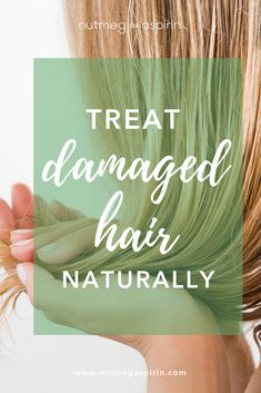 Natural ways to repair damaged hair. Restore your hair's shine and strength using these natural remedies. #splitends #stronghair #healthyhair damagedhair # Hair Repair Diy, Hair Plopping, Treat Damaged Hair, Natural Hair Conditioner, Heatless Hair, Repair Damaged Hair, Hair Rinse, Natural Shampoo, Oil Treatments