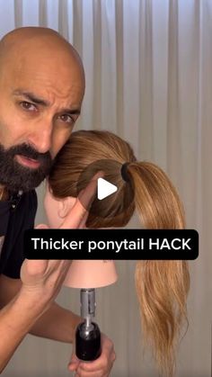 Ponytail Hack, Easy Hair Updos, Hair Stylist Life, Good Hair Day, Have You Tried, Short Hair Cuts For Women, All Things Beauty, Hair Designs, Hair Day