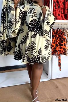 Olivia Mark - Elegant Vacation Half Turtleneck Dress with Mixed Printing for a Casual and Chic Look Natural Hair Haircuts, Chic Dress Classy, Short African Dresses, Chic Holiday, Jumpsuit Chic, Turtleneck Dress, Turtle Neck Dress, Vacation Dresses, Chic Look