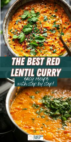 the best red lentil curry with step by step instructions