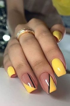 Summer Nails Colors Designs, Nagel Tips, Pretty Nail Art Designs, Black Nail, Colorful Nail Designs, Summer Acrylic Nails, Summer Nails Colors, Acrylic Nails Coffin