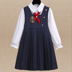 Mqtime School Uniform Outfit Kids Suits for Girls Sets Clothes Teenagers Preppy Shirt & Dress Twinset Children Costumes 6 8 10 12 Years Kids Uniform Fashion, Uniforms For School, Mermaid Maternity Dress, Kids Uniform, Children Costumes, School Uniform Kids, Preppy Shirt, School Uniform Outfits, School Uniform Fashion