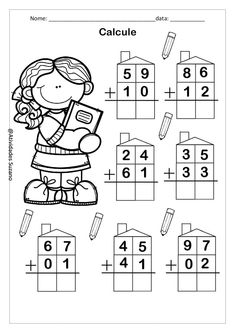 the worksheet for addition and subtractions to help students learn numbers