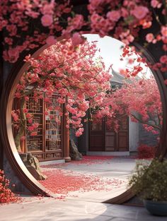 Chinese Aesthetic, Garden Aesthetic, Chinese Garden, Blossoms Art, Japanese Interior, Fantasy Art Landscapes