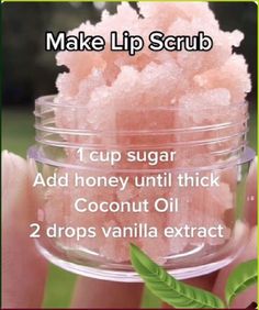 Easy Diy Skin Care Recipes, Scrub Homemade, Diy Scrubs, Body Scrub Recipe