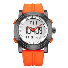 TAL WATCHES - Bassy Orange - TAL WATCHES Military Man, Digital Wrist Watch, Digital Sports Watches, Running Watch, Led Watch, Mens Sport Watches, Sport Automobile, Waterproof Watch, Casual Watches