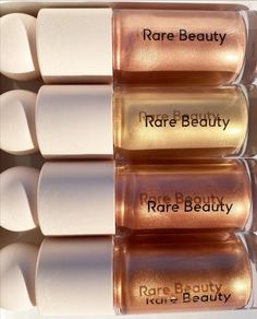 Rare Beauty Collection Aesthetic, Rare Beauty Cosmetics Aesthetic, Rare Beauty Positive Light, Dior Makeup Aesthetic Products, Positive Light Liquid Luminizer, Liquid Luminizer, Dr Belongings, Selena Gomez Makeup, Rare Beauty By Selena Gomez