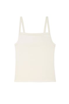 The Baby Rib Square Neck Tank is crafted from our butter-soft Baby Rib fabric. Featuring, a slim-fit, square neck, and full length fit. Made in Los Angeles Fitted White Camisole For Everyday Wear, White Fitted Camisole For Everyday, Fitted Solid Color Camisole For Everyday Wear, White Fitted Square Neck Tank Top, Fitted Beige Cotton Camisole, Fitted Tank Top With Straight Neckline In Solid Color, Fitted Tank Top With Straight Neckline, Cotton Seamless Square Neck Top, Seamless Square Neck Cotton Tops