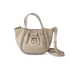 Lily Crossbody - Putty Oil Leather | Sapahn. Chic Taupe Bucket Bag For Everyday, Feminine Cream Crossbody Shoulder Bag, Chic Taupe Leather Bucket Bag, Chic Beige Bucket Bag With Gold-tone Hardware, Chic Everyday Luxury Crossbody Satchel, Beige Shoulder Bag With Metal Hardware For Everyday, Chic Taupe Shoulder Bag With Adjustable Strap, Chic Everyday Luxury Crossbody Bucket Bag, Chic Taupe Satchel With Removable Pouch