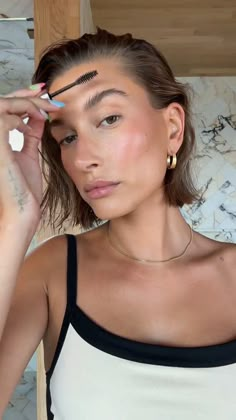 Hailey Bieber Short Hair, Hailey Bieber Skin, Vogue Lifestyle, Messy French Braids, Hairstyles For All Hair Types, Lifestyle Outfits, Intricate Braids, Aesthetic Hairstyles