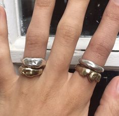 Chunky Silver Metal Jewelry, Chunky Mixed Metal Rings, Antique Silver Rings Chunky, Chunky Silver Rings Antique, Chunky Silver Rings Aesthetic Grunge, Chunky Silver Jewellery, Chunky Silver Rings, Silver Jewelry Design