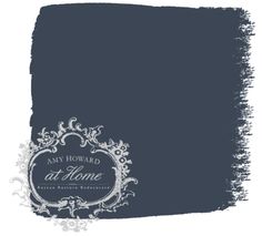 an image of a blue color with the words any howard at home on it