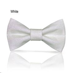 Silver | White Glitter bow tie and pocket square Bow tie Adult Size: W5 x H2.5inches (W12.8 xH6.3cm) Adjustable Strap fit most of the neck size from 13-23 inches (33-58cm)  Pocket Square Size: H6.5 x W3.2 in ☆ For more bow ties and pocket squares color and design please check my shop below link: https://www.etsy.com/shop/ckbowtie ☆  Customize  ☆ Different color and Kid's/baby's size please contact us for details ☆SHIPPING & RUSH ORDER ☆   Please contact us we can help to ship it earlier and Upgrade shipping. ☆Ship to the US Free Shipping - USPS First Class Mail  Upgrade shipping - USPS Priority Mail (US) 1-5 working days ☆Ship to other countries Free Shipping - Standard airmail 7-21 working days Upgrade shipping - FedEx Priority (International) 2-6 working days Please note: Due to the natu White Bow Tie For Party, Classic White Bow Tie For Party, White Bow Suit And Tie Accessories As Gift, White Suit And Tie Accessories With Bow For Gifts, White Suit And Tie Accessories With Bow As Gift, White Dapper Bow Tie For Party, Dapper White Bow Tie For Party, White Bow Tie Suit Accessories For Gift, White Bow Tie Suit Accessories As Gift