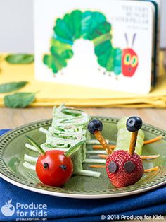 the very hungry caterpillars are made to look like vegetables