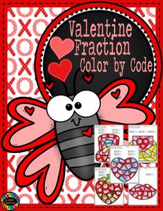 valentine fraction color by code game