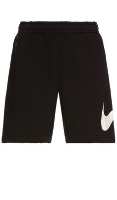 Find NIKE Nsw Club Short on Editorialist. Nike NSW Club Short in Black. - size S (also in XS) Nike NSW Club Short in Black. - size S (also in XS) 80% cotton 20% poly. Made in Vietnam. Machine wash. Elastic waist with interior drawstrings. Side slant pockets. Buttoned back pocket. Fleece fabric with Swoosh graphic at side. Shorts measure approx 19 in length. NIKR-MF1. BV2721-010. Centered around humanity and athletic innovations, Nike believes that if you have a body, you are an athlete. From foo Casual Activewear With Logo Detail For Streetwear, Sporty Relaxed Fit Sneakers, Sporty Cotton Sneakers For Sports, Cotton Sporty Sneakers For Sports, Sporty Black Activewear For Spring, Casual Sports Activewear With Logo Detail, Casual Sports Activewear With Logo, Black Logo Print Activewear For Streetwear, Sporty Cotton Sneakers With Logo Print