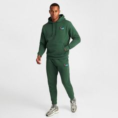 Nike Club Fleece Heritage Sweatsuit Men's Size Xxl Tracksuit Matching Outfit Set A Little Swoosh Goes A Long Way With The Men's Nike Club Fleece Logo Patch Pullover Hoodie And Jogger Set. Sporting A Small Patch On The Left Chest And Left Thigh For A Dose Of Heritage-Infused Color, This Outfit Punches Up Your Cold-Weather Gear For Warmth And Sporty Street Style You Can Always Count On. Spacious Hood Is Lined For Comfort. Kangaroo Pocket For Small-Item Storage. Nike Standard Fit Pullover Design St Nike Long Sleeve Tracksuit For Loungewear, Nike Tracksuit For Winter Loungewear, Sweatsuit Men, Nike Club Fleece, Sporty Street Style, Matching Outfit, Big Clothes, Newest Jordans, Jogger Set