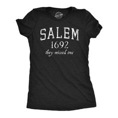 #ad Premium Womens Salem Mass 1692 T Shirt Funny Halloween Witch Broom Joke Tee For Ladies, Fashion womens top Sarcastic Shirts Funny, Funny Shirts Women, Novelty Clothing, Tshirt Funny, Sarcastic Shirts, Funny Graphic Tees, Crazy Dog, Funny Graphics, T Shirt Funny