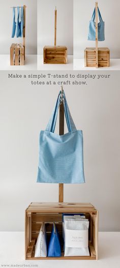 the instructions for how to make a handbag from an old box and other items