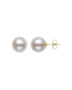 Bloomingdale's Cultured Freshwater Pearl Stud Earrings in 14K Yellow Gold - 100% Exclusive Sea Earrings, Diamond Fashion Jewelry, Freshwater Pearl Ring, Exclusive Jewelry, Akoya Pearls, Freshwater Cultured Pearls, Yellow Gold Earring, Accessories Jewelry Earrings, Pearl Stud Earrings