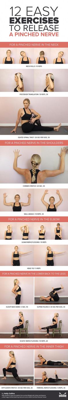 12 Easy Exercises to Release a Pinched Nerve | Easy, Gentle #PainOnInsideOfKnee Pinched Nerve In Neck, Nerve Relief, Vitamins For Nerves, Inner Knee Pain, Ulnar Nerve, Pinched Nerve, Easy Exercises, Nerve Pain Relief, Sciatic Nerve Pain