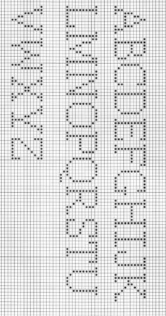 a cross stitch pattern with the word love written in cursive writing