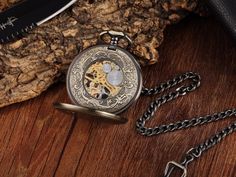 The outstanding hollow design adds a pop of prettiness to your look. This pocket watch is made with an excellent stainless steel bezel and a lovely antique finish that complements classic outfits. This quartz pocket watch is a luxury and looks fabulous with a deer pattern, making it a preferred choice among fashionable people. 

Specifications
Brand Name: GeraldBlack
Origin: CN(Origin)
Movement: Quartz
Case Material: Stainless Steel
Case Shape: Round
Dial Display: ANALOG
Feature: None
Bezel Func Mechanical Pocket Watch, Deer Pattern, Fob Watch, A Deer, Hollow Design, Classic Outfits, Antique Finish, Silver Watch, Pattern Making