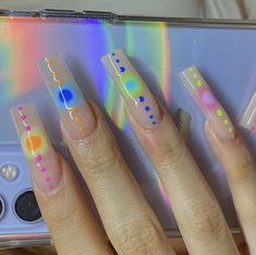 Popular Nail Art, Aura Nails, Retro Nails, Spring Nail Trends, Drip Nails, Pink Acrylic Nails, Trends 2023