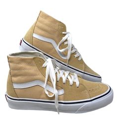 Vans Sk8-Hi Tapered Shoes Women's Suede Peach Canvas Sneakers Skate Vn0a5krublp Brand New With Box No Lid. 100% Authentic! The Color Theory Collection Allows You To Create A Unique Color Story By Pairing Vibrant, Unexpected Hues With Our Iconic Footwear Silhouettes. Made With Sturdy Suede And Canvas Uppers, The Color Theory Sk8-Hi Honors Our Legendary High Top Shoe With Eye-Catching Colorways Ideal For The Season. This Timeless Sidestripe Style Also Includes Reinforced Toe Caps, Supportive Padde Spring Lace-up Skate Shoes With Cushioned Footbed, Cream High-top Sneakers For Spring, Vans Lace-up Canvas Shoes With Gum Sole, Beige Lace-up High-top Sneakers With Cushioned Footbed, Vans Canvas Shoes With Gum Sole And Round Toe, Spring Cushioned Slip-on High-top Sneakers, Cream High-top Skate Shoes With Laces, Vans Cream Sneakers With Rubber Sole, Vans Sneakers With Gum Sole For Spring