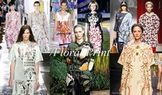 FLORAL PRINT TEXTILES IN SKIRTS, DRESSES AND TOPS  (Stella McCartney,  Oscar De La Renta, Christian Dior,  Marc Jacobs, Marni,  Moschino, Hermes, Dolce & Gabbana Thailand Fashion, Spring Fashion Trends, Floral Fashion, 2014 Fashion, Women Trends