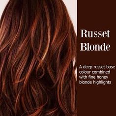 … Red To Blonde, Honey Blonde Highlights, Auburn Hair, Ombre Hair Color, Red Hair Color