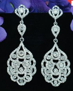 "PAIR Long Silver Crystal Rhinestone Bridal Chandelier Plugs Gauges Earrings 3.25\" long FOR GAUGES/STRETCHED EARLOBES: All styles come with internally threaded (screw on/off) double flare tunnels. You also have the option to add an o-ring (for $1) that can be worn with the screw on/off flares for extra security that can help with possible sagging, or by themselves without the screw on/off flares making it a single flare. REGULAR POSTS/EARRINGS (not gauges for stretched earlobes): If you would l Wedding Plugs, Gauges Earrings, Stretched Ear Lobes, Unique Dangle Earrings, Pageant Earrings, Dangle Plugs, Jewel Wedding, Ring Der O, Gauged Earrings