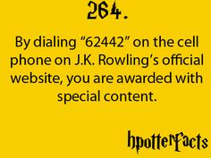 harry potter's phone number has been replaced