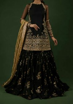 Coral Embroidery, Gharara Designs, Maharani Designer Boutique, Zardozi Work, Womens Trendy Dresses, Indian Dresses Traditional