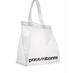 Authentic, New Without Tags . Handle Drop 10”. Beach Gym, W Logo, Bold Logo, Travel Beach, Fragrance Collection, Paco Rabanne, Shopper Tote, Beach Tote Bags, Beach Tote