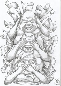 a pencil drawing of some people hugging each other with their hands in the shape of a face