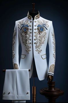 Unique Suits For Men, Imperial Clothing, Man Dress Design, Stylish Mens Suits, Latest African Men Fashion, Royal Clothing