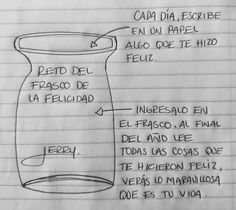 a drawing of a jar labeled in spanish