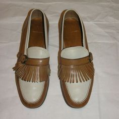 100% Leather Made In Italy No Major Flaws, Light Wear Size. 10.5 C Narrow Length: 11.5 Inches Width: 3.75 Inches White Tassel Loafers With Brogue Detailing For Formal Occasions, White Tassel Loafers With Leather Sole For Formal Occasions, White Slip-on Tassel Loafers For Formal Occasions, Formal White Tassel Loafers With Leather Sole, White Tassel Loafers With Leather Sole And Round Toe, White Slip-on Tassel Loafers For Business, White Tassel Loafers With Rubber Sole For Formal Occasions, White Round Toe Moccasins For Business, White Formal Moccasins With Moc Toe